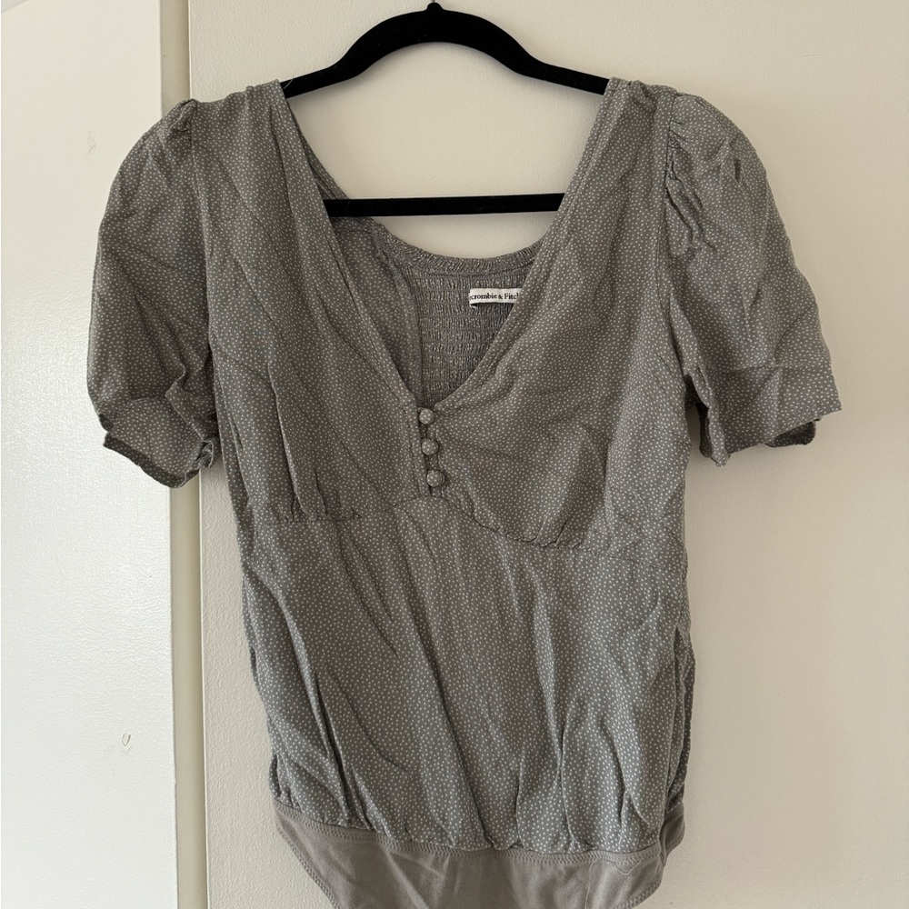 Last Call!! CLOSET CLEAR OUT!!! Polka Dot Abercrombie Body Suit - XS - Sage